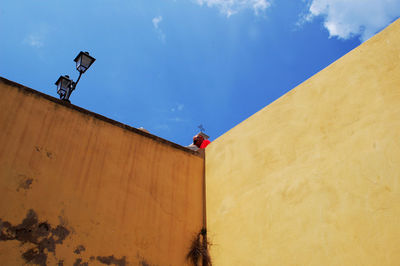 Low angle view of building against sky