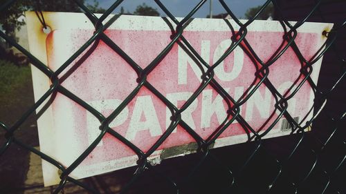 Full frame shot of chainlink fence