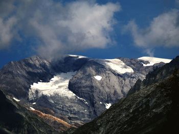 A beautiful glacier on a hot day