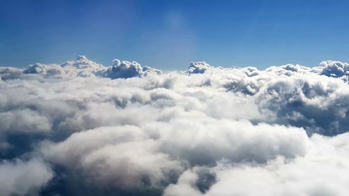 Low angle view of clouds in sky