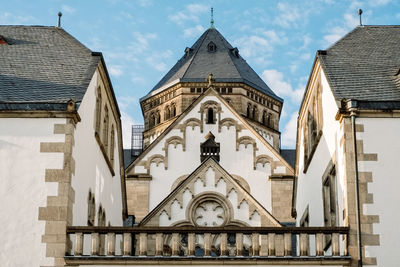 Low angle view of church against sky