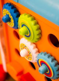 Close-up of colorful objects