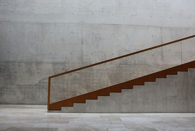 High angle view of spiral staircase in building