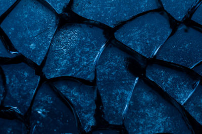 Full frame shot of blue bread