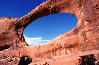 Rock formation against sky