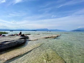 Scenic view of sea against sky