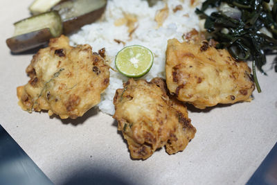 Close-up of food in plate