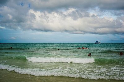 Scenic view of sea against sky