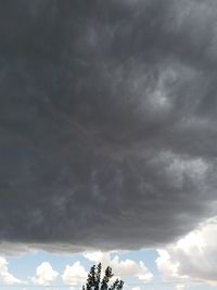 Low angle view of cloudy sky