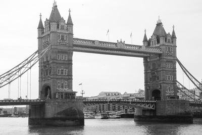 View of bridge over river