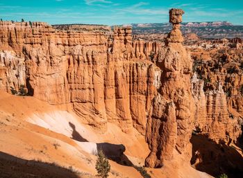 View of rock formations