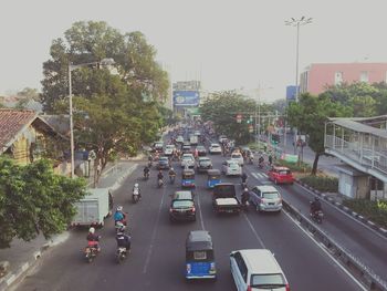 Traffic on road