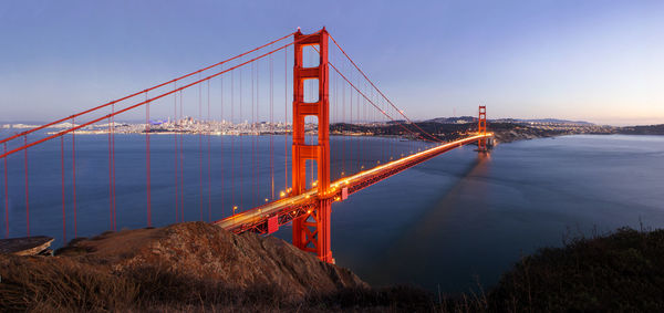 Golden gate bridge against sky