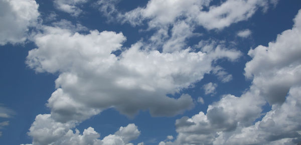 Low angle view of clouds in sky