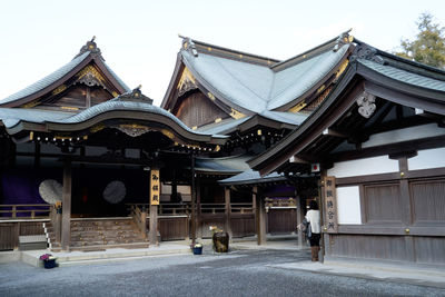 Low angle view of temple