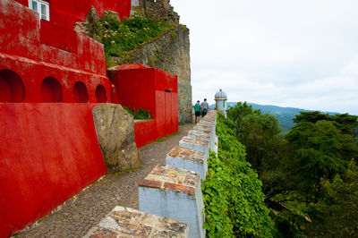 View of historic building against cloudy sky