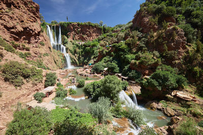 View of waterfall