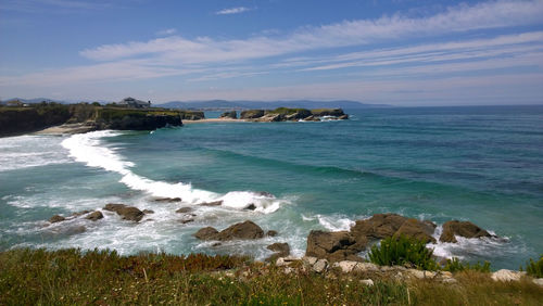 Scenic view of sea against sky