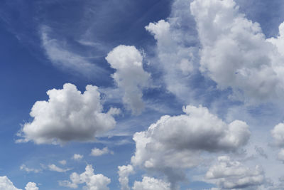 Low angle view of clouds in sky