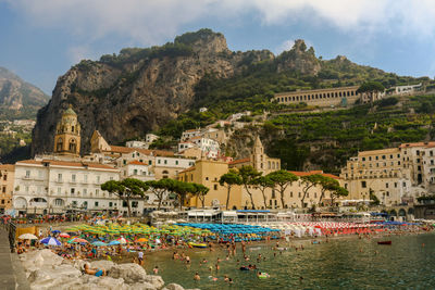 Panoramic view of buildings in city