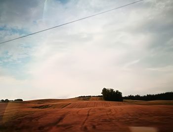 Scenic view of landscape against sky