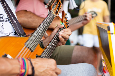 Musicians are seen playing at a vintage car event in the city of salvador, bahia.