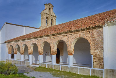 Low angle view of historical building against sky