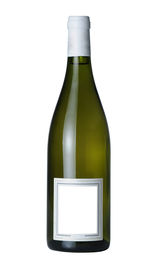 Close-up of glass bottle against white background