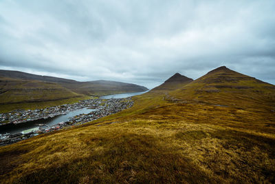 Scenic view of landscape against sky