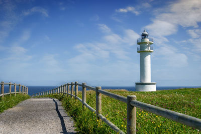 View of lighthouse against sky