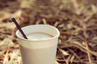 Close-up of coffee cup