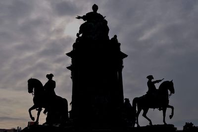 Low angle view of statue