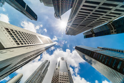 Low angle view of buildings against sky