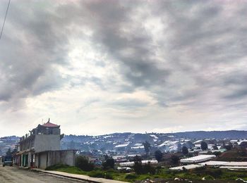 Houses against sky