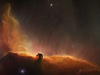 Low angle view of star field against sky at night
