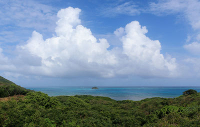 Scenic view of sea against sky