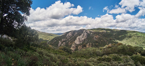 Panoramic view of landscape against sky