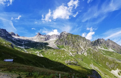 Panoramic view of landscape against sky