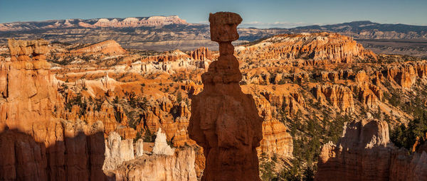Panoramic view of rock formations