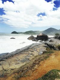 Scenic view of sea against sky