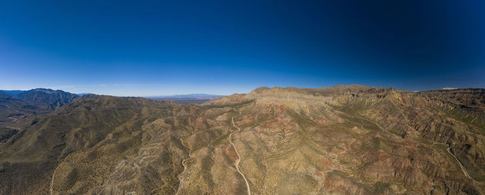 Virgin river canyon mountaintops in nevada