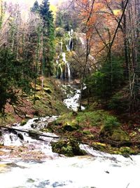 River flowing through rocks