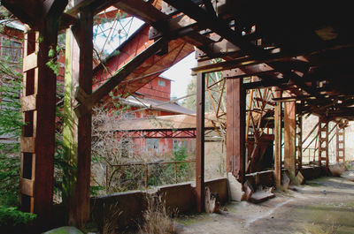 Interior of abandoned building