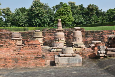 Exterior of temple against sky