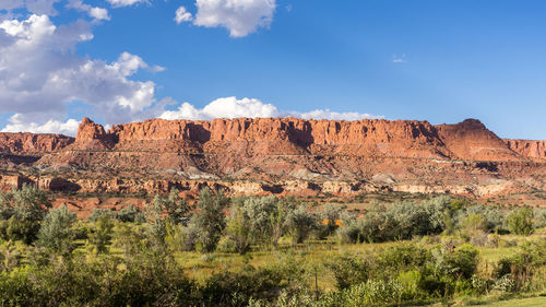 View of rock formations