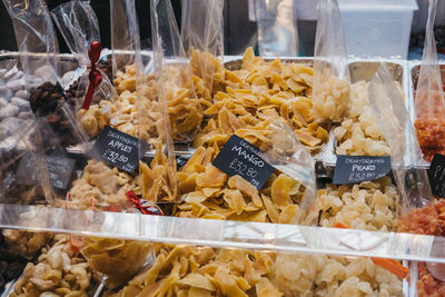 Close-up of food for sale at market stall