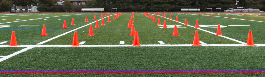 View of soccer field