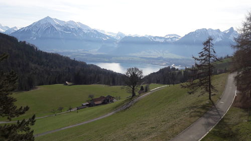 Panoramic view of landscape against sky