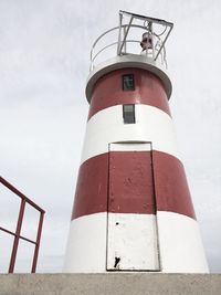 Low angle view of lighthouse