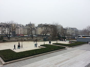 View of buildings along road